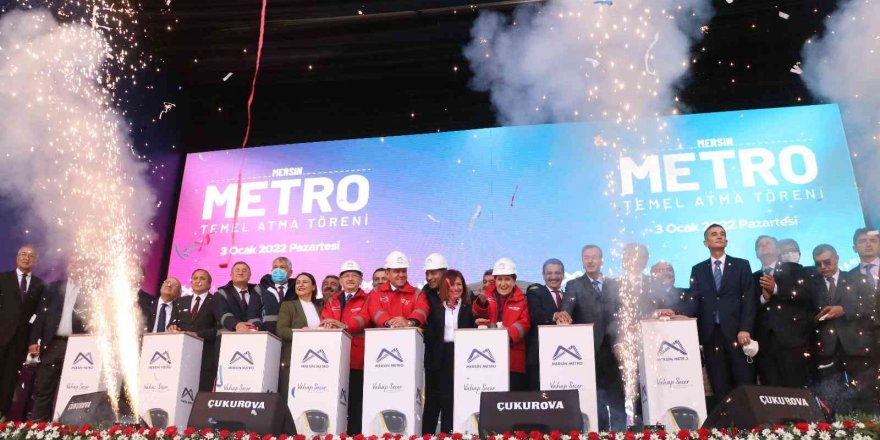 Mersin Metrosunun temelini Kılıçdaroğlu ve Akşener attı