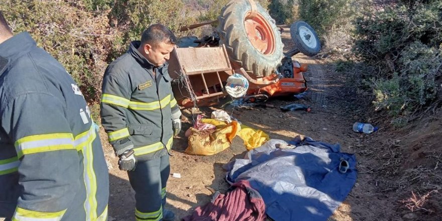 Traktörle gül budamaya giden çifti ölüm ayırdı