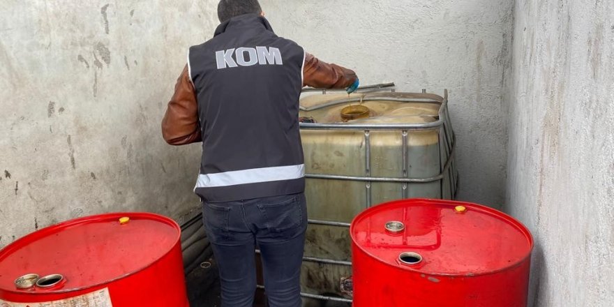 Mersin’de 4 bin 350 litre kaçak akaryakıt ele geçirildi