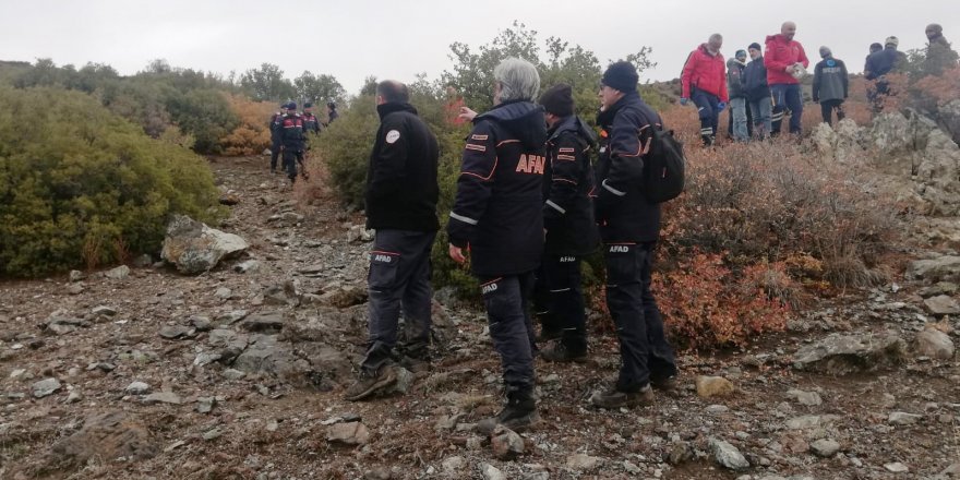 Kayıp avcının cansız bedeni drone ile bulundu