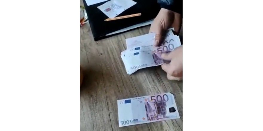 Mersin’de sahte 23 bin euro ele geçirildi