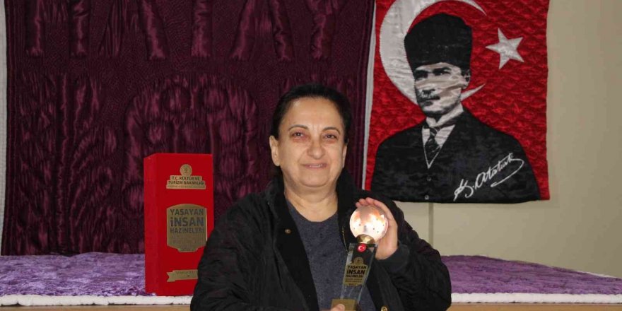Yorgan ustası Nahya Güzelyurt "Yaşayan İnsan Hazineleri" ödülüne layık görüldü
