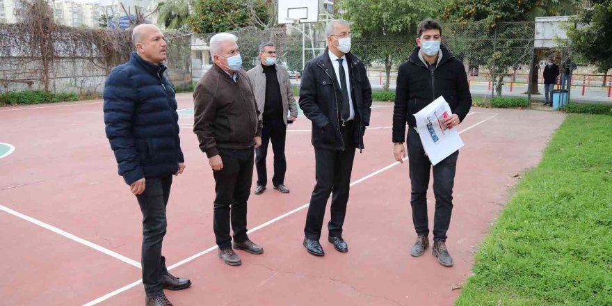 Mezitli’de atıl spor sahaları komplekse dönüştürülüyor