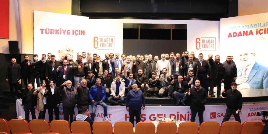 Saadet Partisi Adana İl Başkanlığı’nda bayrak değişimi