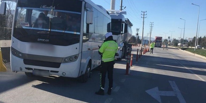 Burdur’da 148 araç sürücüsüne ceza işlemi uygulandı