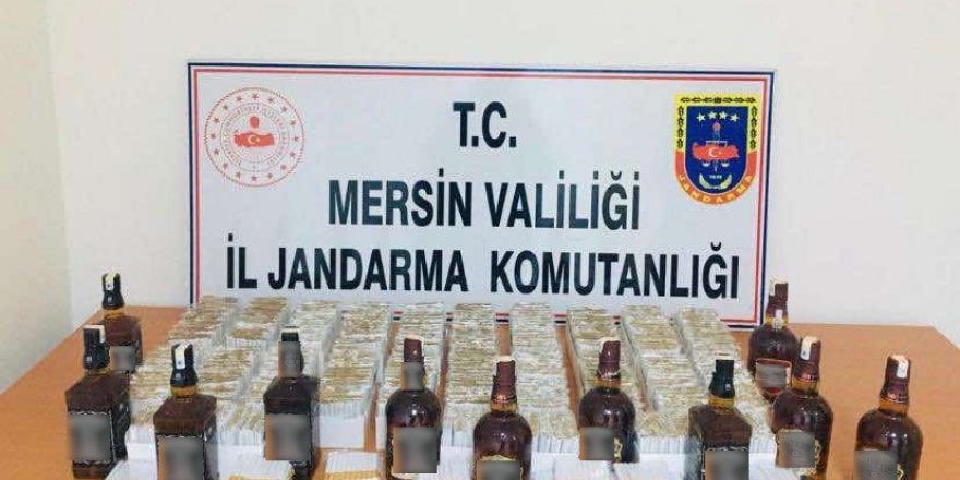 Mersin’de sahte içki ve kaçak sigara operasyonu