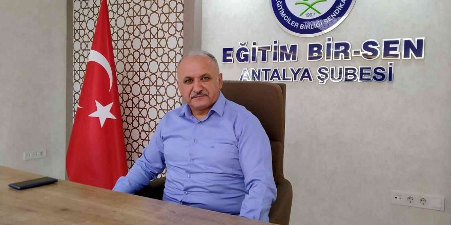 Eğitim Bir Sen Antalya Şube Başkanı Miran: “Eğitimdeki kronikleşen sorunlara çözüm bulunmalı”