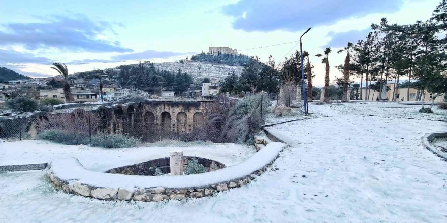 Kar Silifke’de Kartpostallık Görüntü Oluşturdu