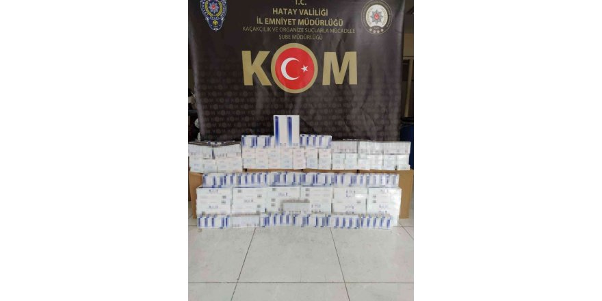 Hatay’da bin 260 paket kaçak sigara ele geçirildi