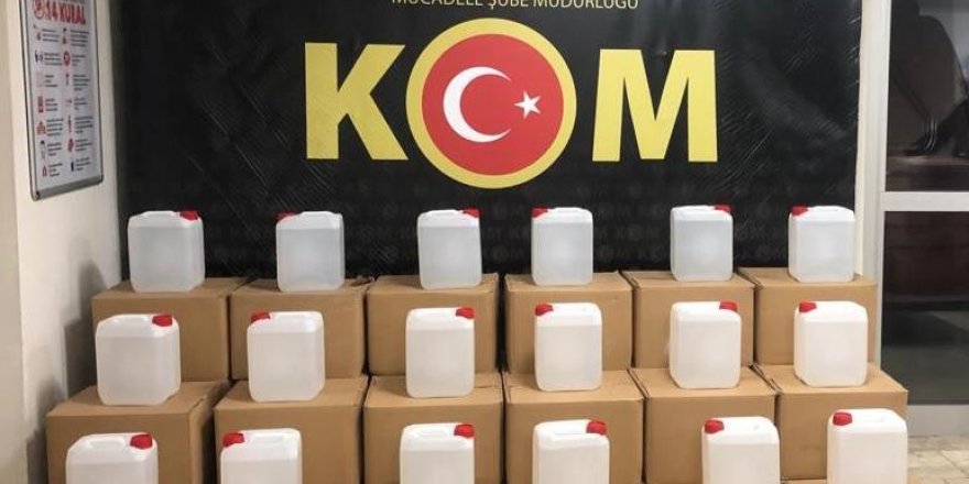 Antalya’da 5 bin 245 litre sahte alkol ele geçirildi