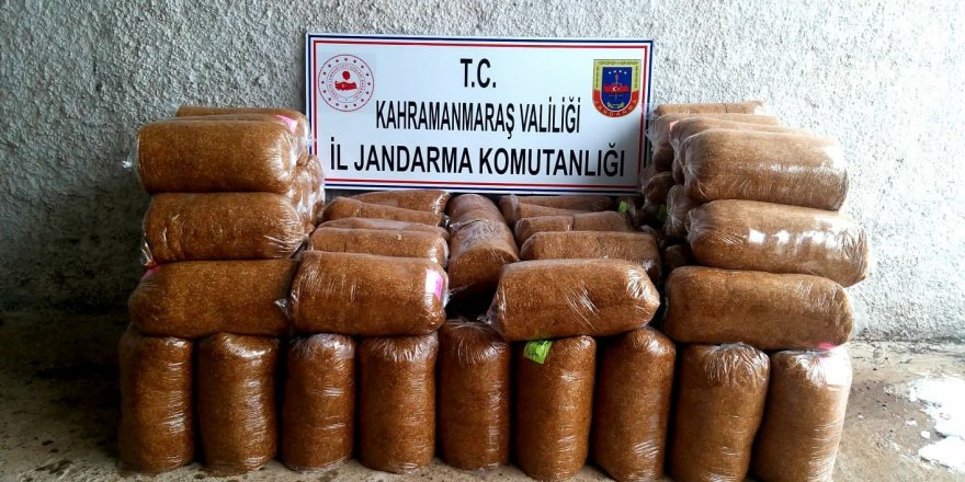 Kahramanmaraş’ta 210 kilogram kaçak tütün ele geçirildi