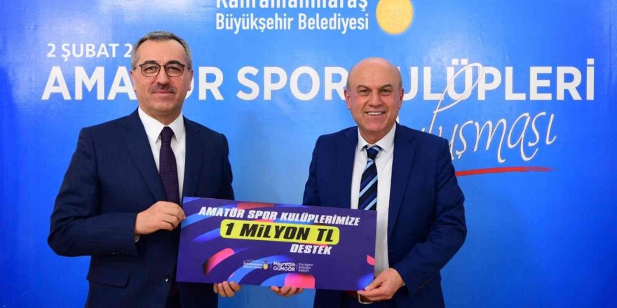 Büyükşehirden amatör spor kulüplerine 1 milyon lira destek