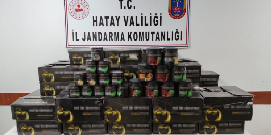 Hatay’da 258 kilogram kaçak nargile tütünü ele geçirildi