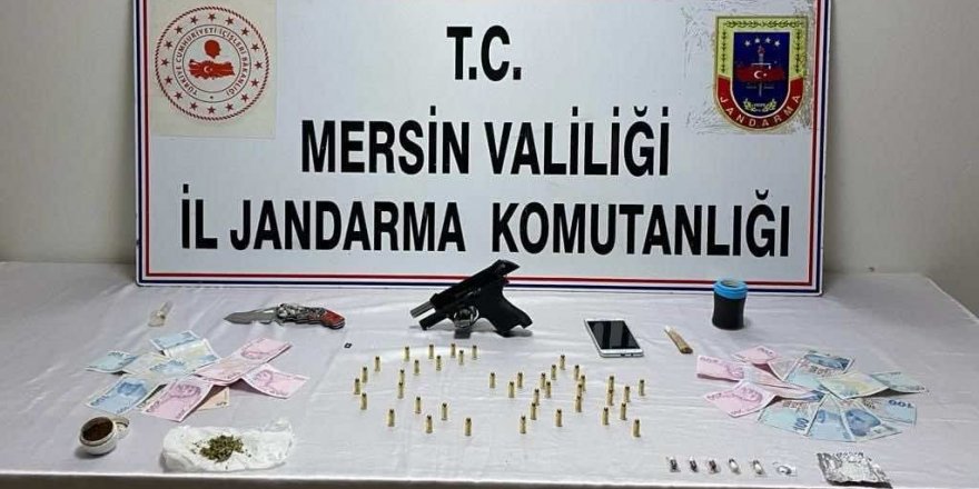 Mersin’de uyuşturucu ile yakalanan şüpheli tutuklandı