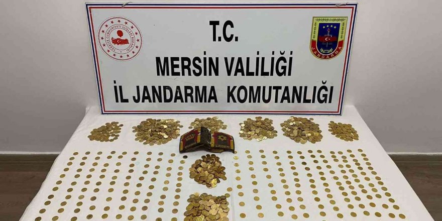 Mersin’de Osmanlı, Bizans ve Roma dönemine ait 5 bin 547 adet sikke ele geçirildi