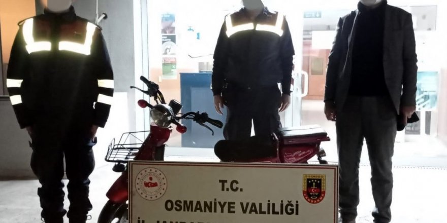 Çalınan motosiklet bulunarak sahibine teslim edildi