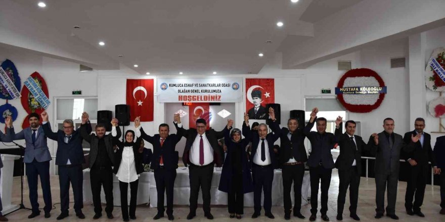 Kumluca Esnaf ve Sanatkar Odası’nda, mevcut başkan  Çınar güven tazeledi