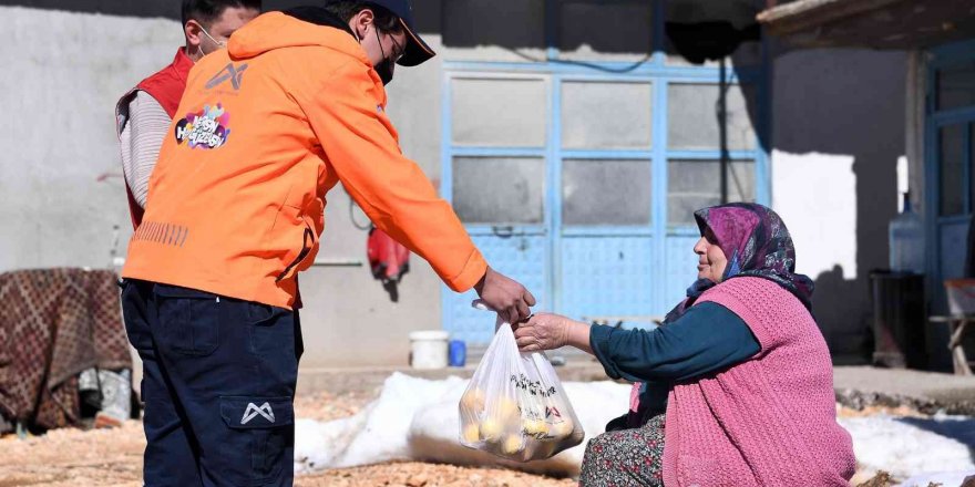 Büyükşehir Belediyesi, 3 ilçede vatandaşa 10 ton limon dağıttı