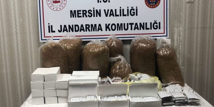 Mersin’de kaçak sigara satışı yapan 2 şüpheli gözaltına alındı