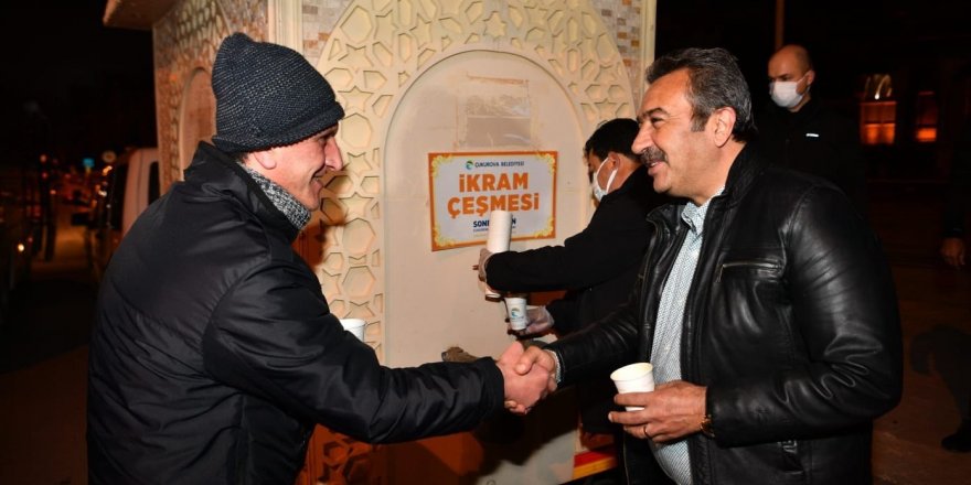 Başkan Çetin, Cami Cemaatine Çorba İkram Etti