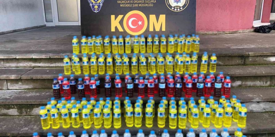 Adana’da bin 892 litre sahte içki ele geçirildi