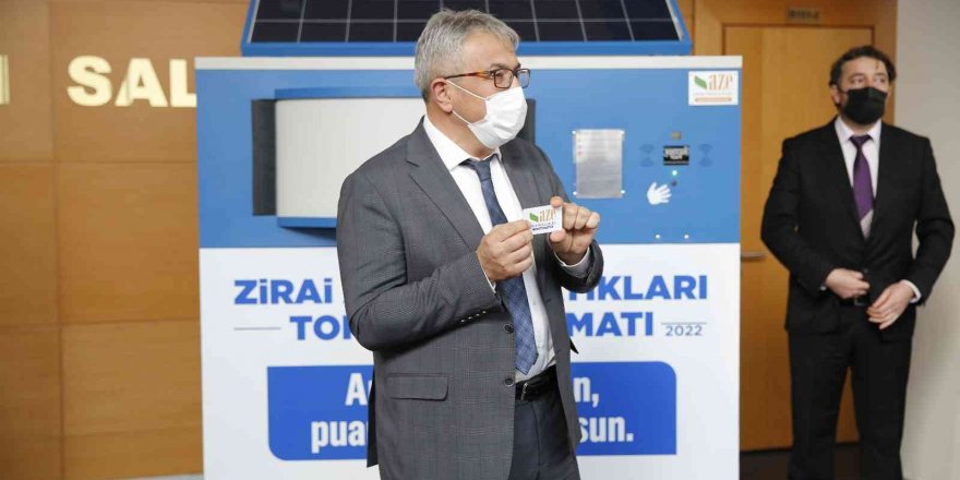 Zirai ambalaj atıkları toplama otomatı hizmete girecek