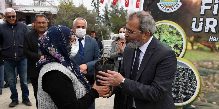 Tarsus Belediyesi, 24 mahallede üreticilere ücretsiz fidan dağıttı