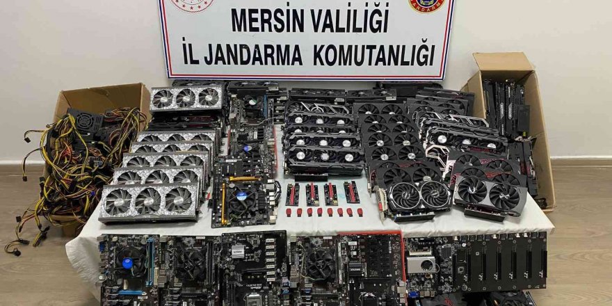 Mersin’de kaçak kripto para üretimine baskın