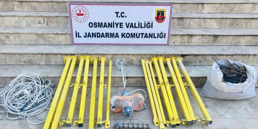 Osmaniye’de inşaat malzemesi çalan şüpheli yakalandı