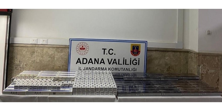 Adana’da sigara ve tütün kaçakçılığı operasyonu