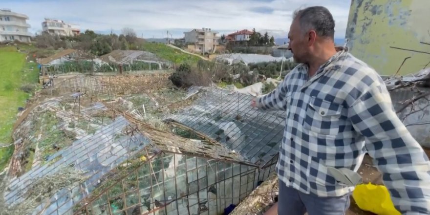 Alanya’da hortum yıktı geçti