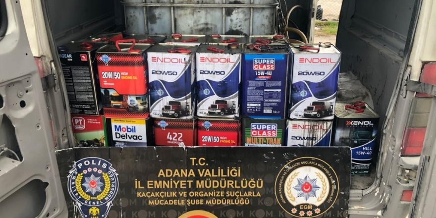 Adana’da 3 bin 700 litre kaçak akaryakıt ele geçirildi