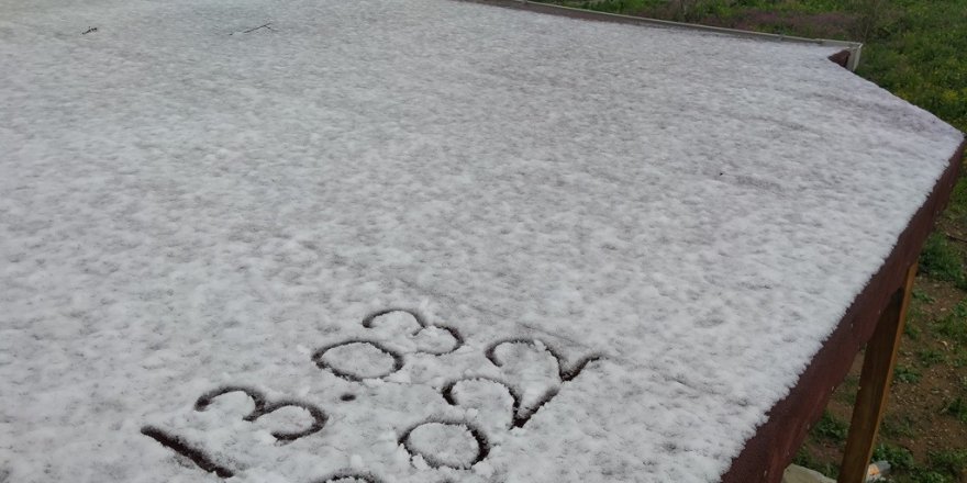 Hatay Erzin’e Kar Yağdı