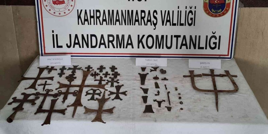 Kahramanmaraş’ta 44 adet tarihi eser ele geçirildi