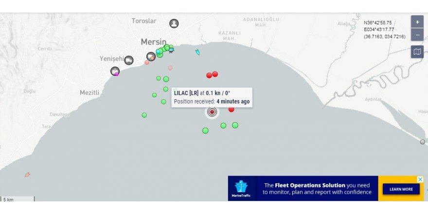 Ayçiçeği yüklü ilk gemi Mersin’e ulaştı