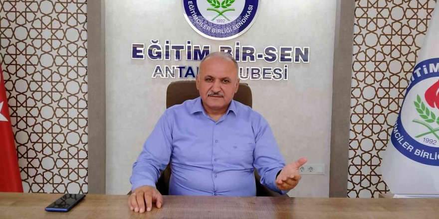 Eğitim Bir Sen Antalya Şube Başkanı Miran’dan ‘Sürdürülebilir atama sistemi çağrısı’