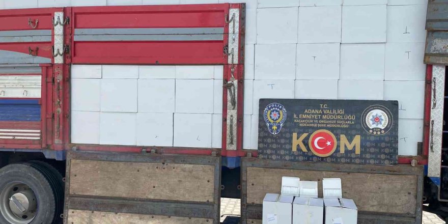 Adana’da 9 milyon 430 bin adet kaçak makaron ele geçirildi