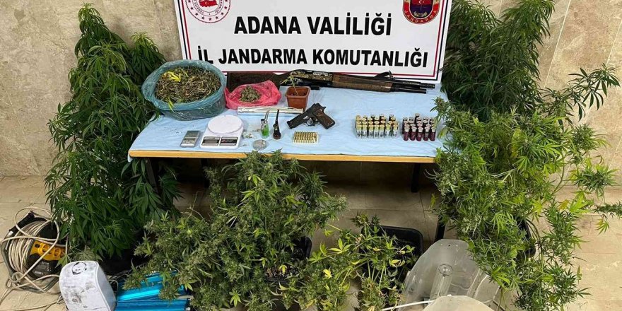 Jandarmadan evde uyuşturucu imalatına baskın