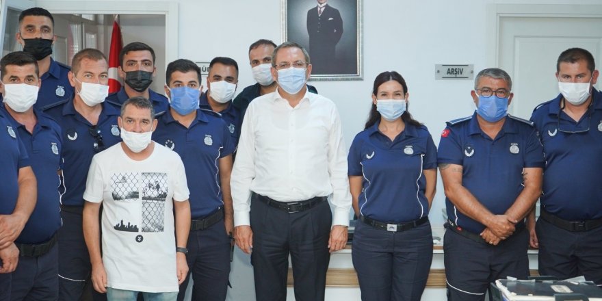 Mesut Ergin’den zabıtaya kutlama