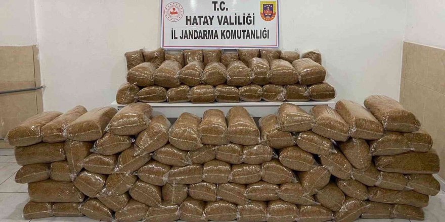 Hatay’da 460  kilogram kaçak tütün ele geçirildi