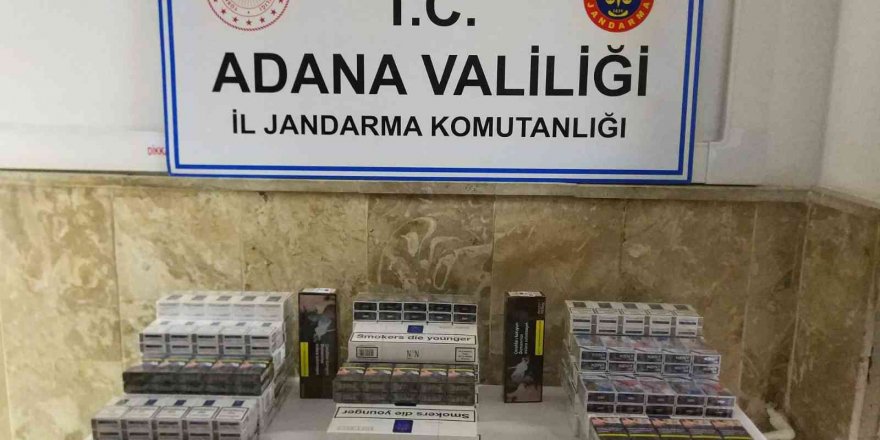 Adana’da 280 bin lira değerinde kaçak makaron ele geçirildi