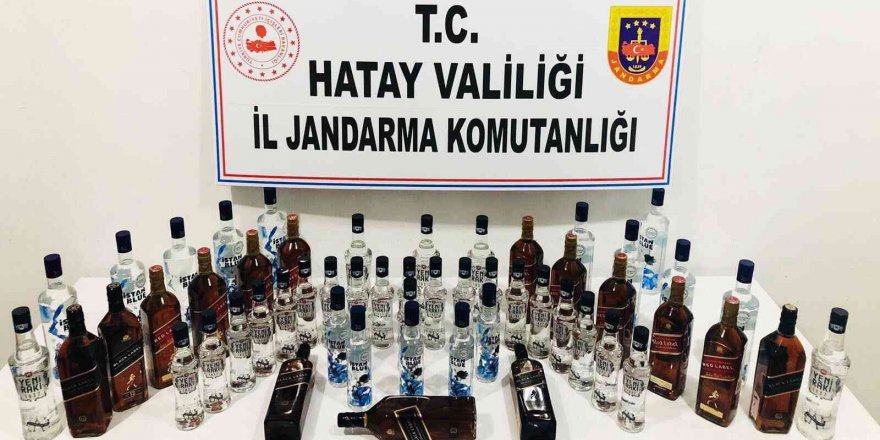 Hatay’da kaçak içki operasyonu