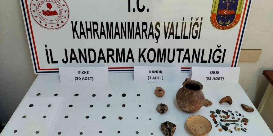 Kahramanmaraş’ta tarihi eser kaçakçılığı