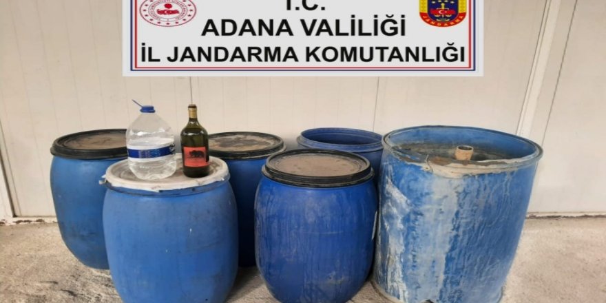 Adana’da sahte içki üretilen eve operasyon