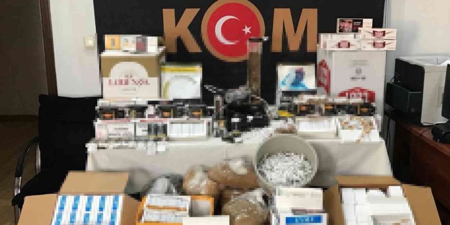 Hatay’da kaçak makaron ve tütün operasyonu