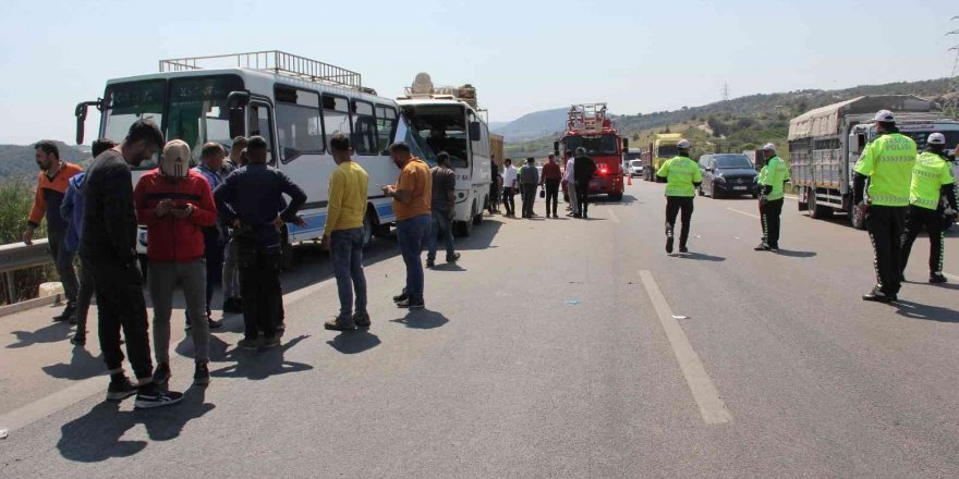 Mersin’de otobanda zincirleme kaza: 1’i ağır 7 yaralı