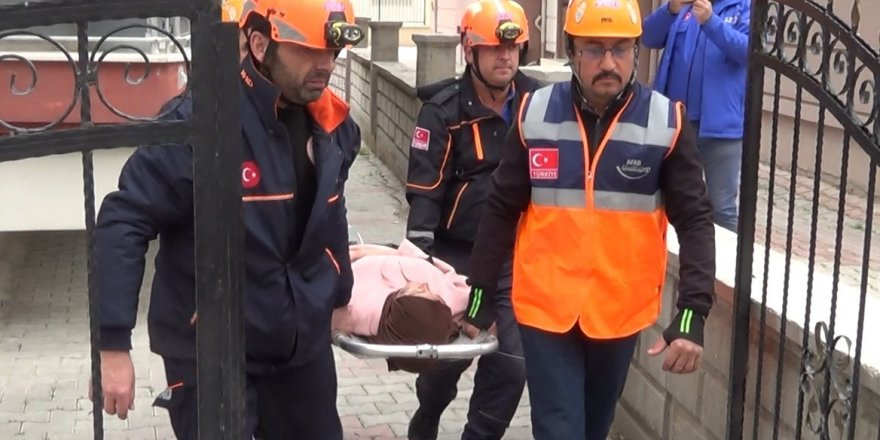 Burdur’da yangın tatbikatı gerçeği aratmadı