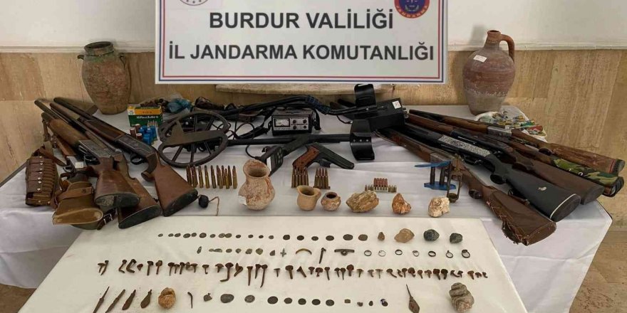 Burdur’da 119 adet muhtelif tarihi eser ele geçirildi