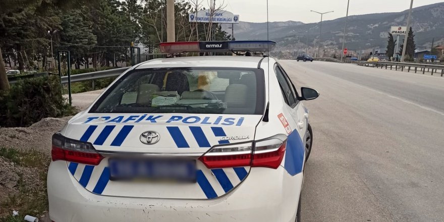 Burdur’da radarla trafik hız denetimleri yapıldı