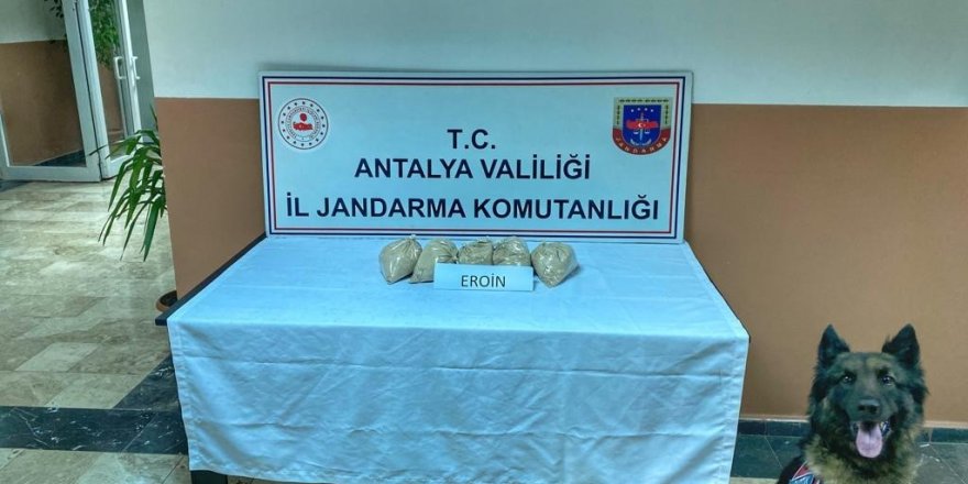 Antalya’da 5 kilo eroin ele geçirildi: 1 gözaltı